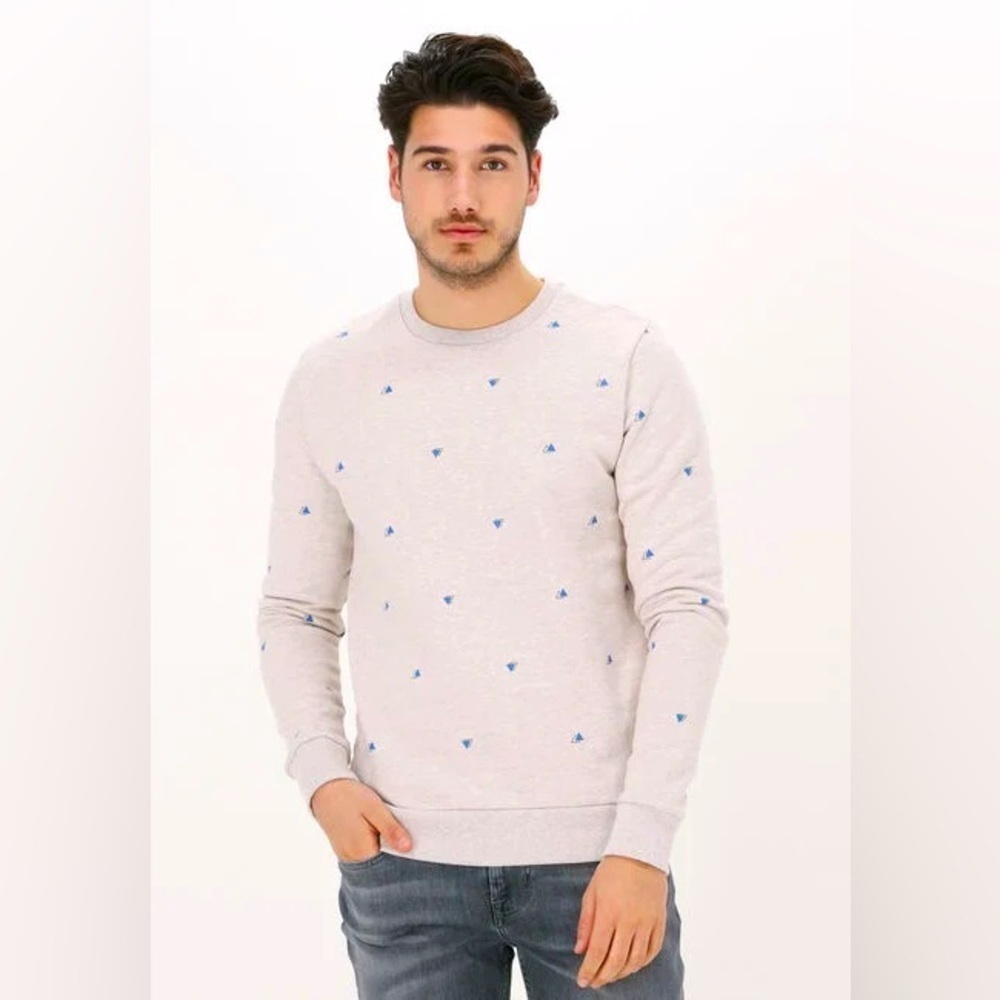 KULTIVATE Sweater Sw Triangle Light Gray XL
